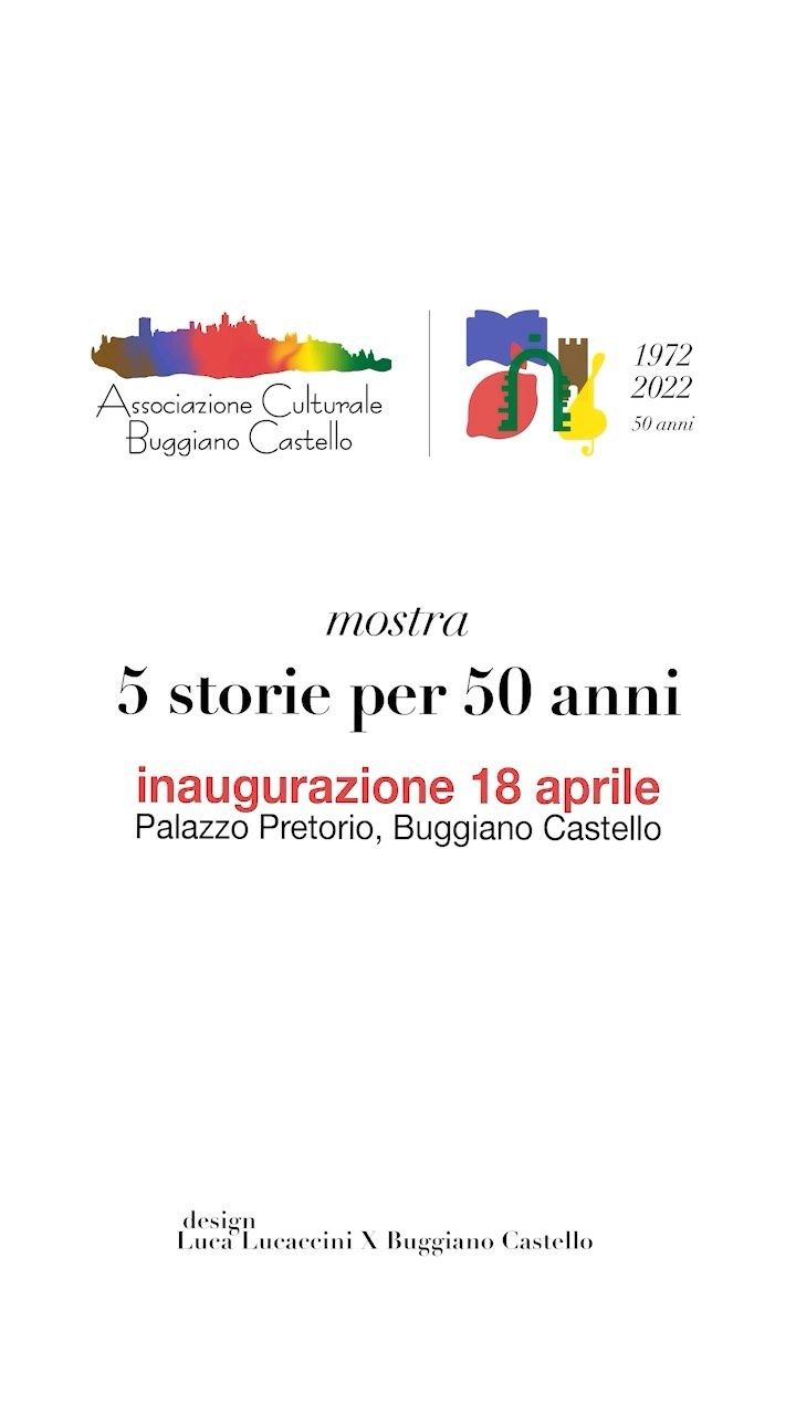 Appuntamento da non perdere, domani a pasquetta ore 17, inaugurazione della mostra “5 storie per 50 anni” presso Palazzo Pretorio a Buggiano Castello.
Sarà l’occasione per ricevere un omaggio davvero speciale per celebrare l’anniversario dell’Associazione Culturale Buggiano Castello. #BuggianoCastello #5Storie