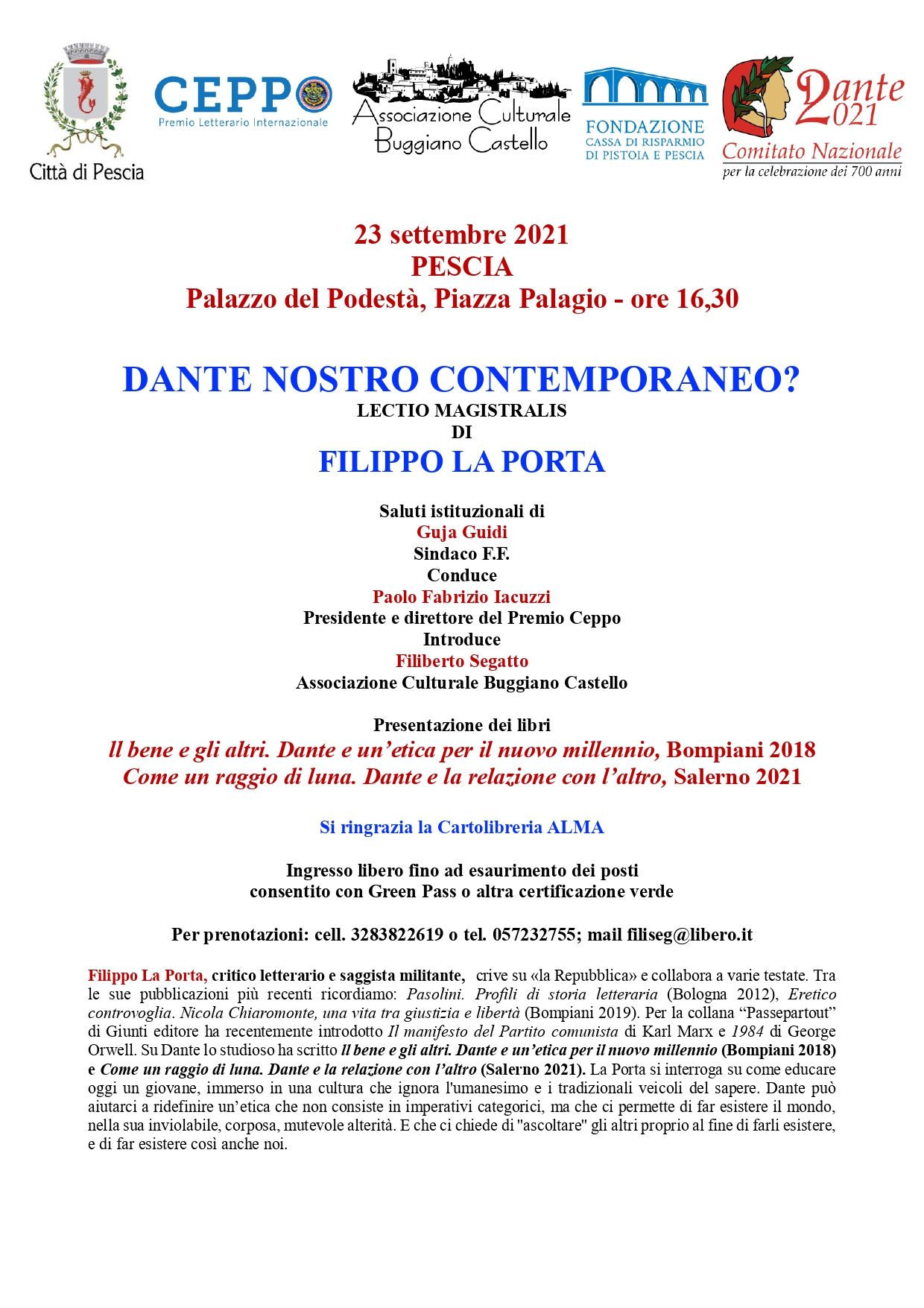 dante 23 settembre